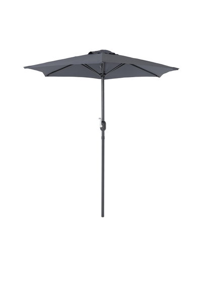 Charles Bentley Garden Patio Market Umbrella Parasol Crank Function Grey
