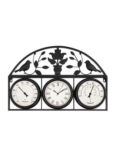 Charles Bentley Rutland Outdoor Triple Faced Wall Clock (H44cm x W66cm)