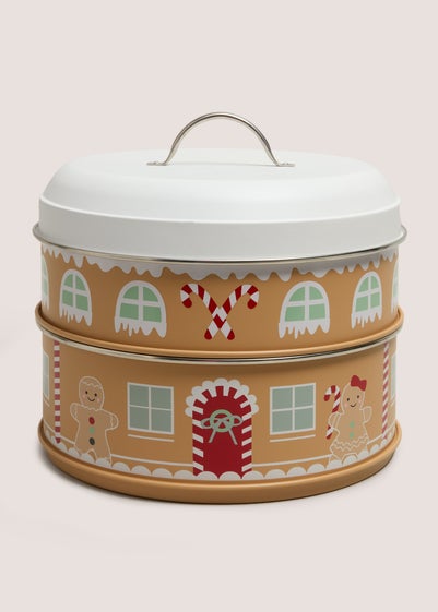 Mistletoe Farm Christmas Cake Tin
