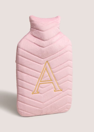 Pink Alphabet Hot Water Bottle