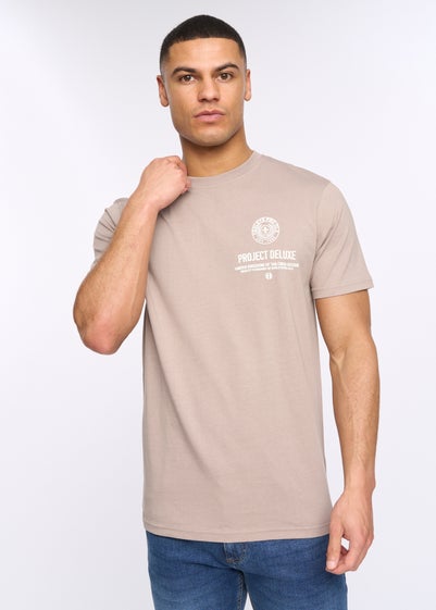 Henleys Taupe Henstamp T-Shirt