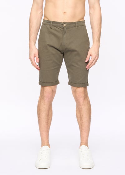 Crosshatch Khaki Sinwood Chino Shorts