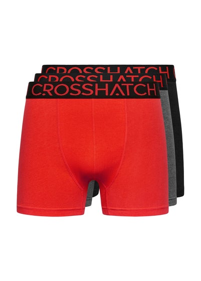 Crosshatch Red Knightling MVE 3 Pack Boxers