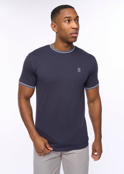 Crosshatch Navy Shellworth T-Shirt