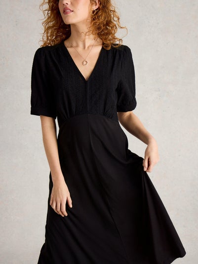 Jerseykleid Megan mit Lochspitze