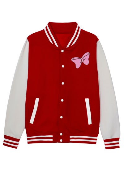 Disney Aristocats Marie Big Sister Girls Red Varsity Jacket (3-13 Years)