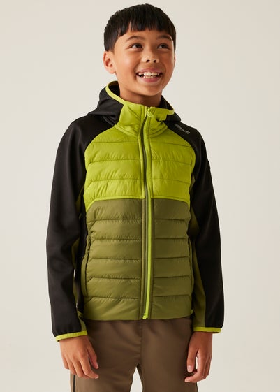 Regatta Sage Green Kids Kielder IX Water Repellent Extol Stretch Jacket (3-16 Years)