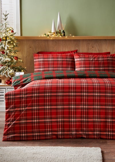 Red Check Duvet Set