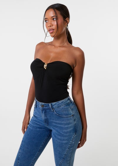 Pink Vanilla Black Detail Bodysuit