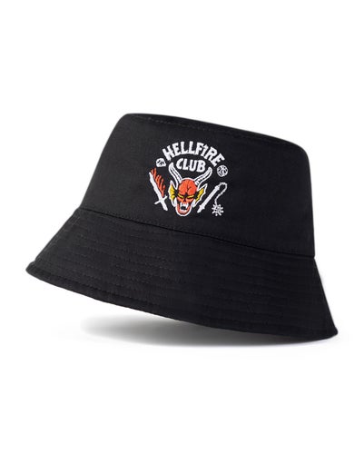 Stranger Things Black Hellfire Club Bucket Hat