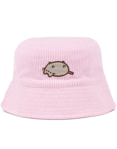 Pusheen Pink Ripped Embroidered Bucket Hat