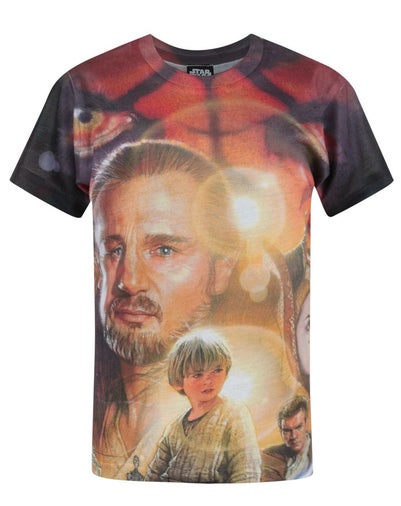 Star Wars Kids White Phantom Menace T Shirt (3-12 Years)