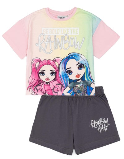 Rainbow High Kids Shortie Multi Pyjamas (4-11 Years)
