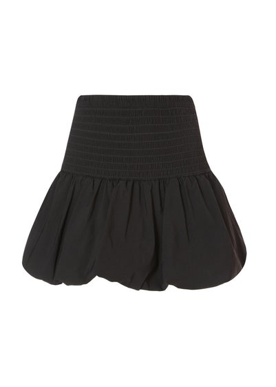 Quiz Black Bubble Hem Mini Skirt