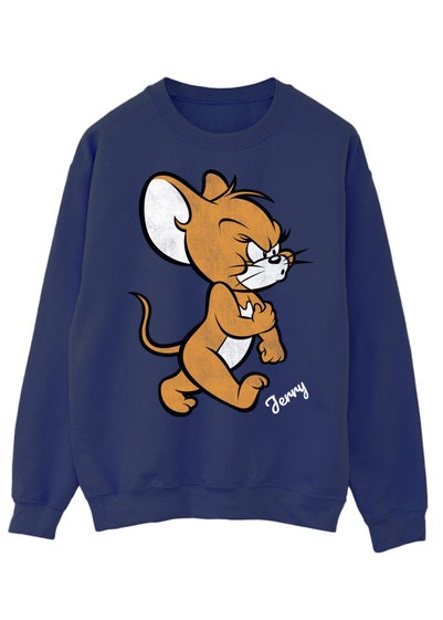 Tom & Jerry Angry Mouse Navy Sweatshirt