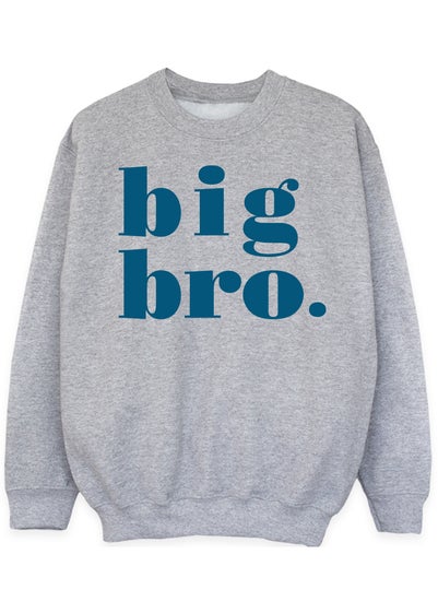 Brands In Big Brother Boys Grey Sweatshirt (3-13 Years)