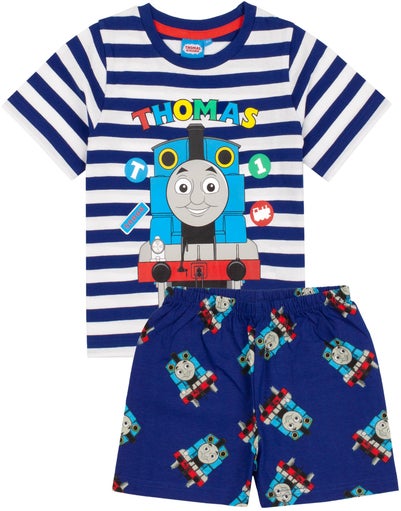Thomas & Friends Kids Shortie Blue Pyjamas (18 Months-5 Years)