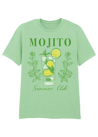 Brands In Mojito Summer Club Mint Boyfriend Fit T-Shirt