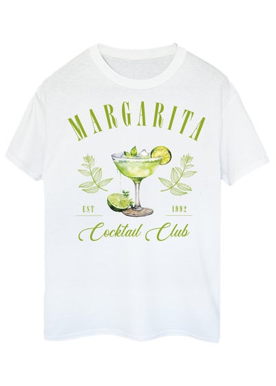 Brands In Margarita Cocktail Club White Boyfriend Fit T-Shirt