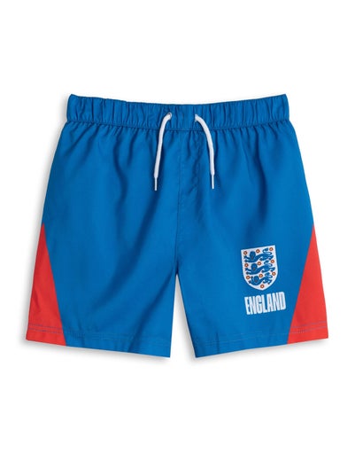 England Football Kids Blue Swim Shorts (2-10 Years)