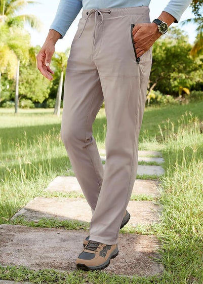 Cotton Traders Tan Quick Dry Stretch Leisure Trousers