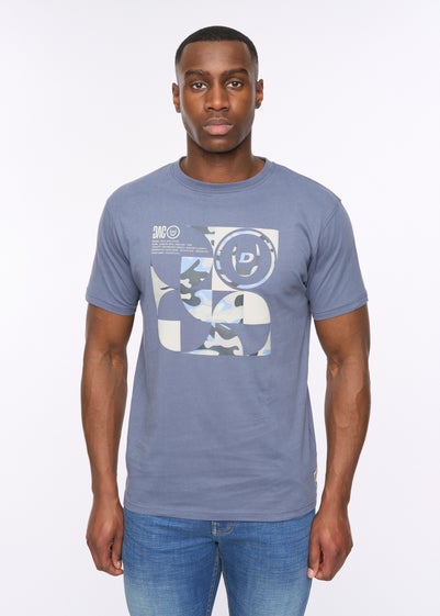 Duck & Cover Dark Denim Camshapes T-Shirt