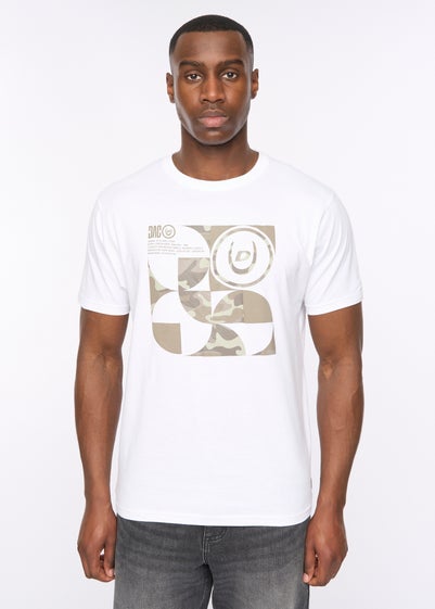 Duck & Cover White Camshapes T-Shirt