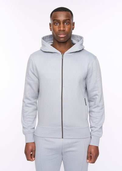 Duck & Cover Steel Blue Chemtars Zip Thru Hoodie