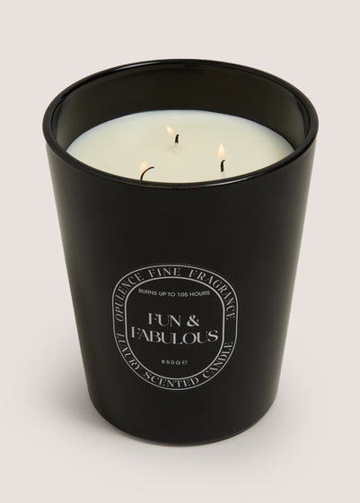 Black Fun & Fabulous Large Candle