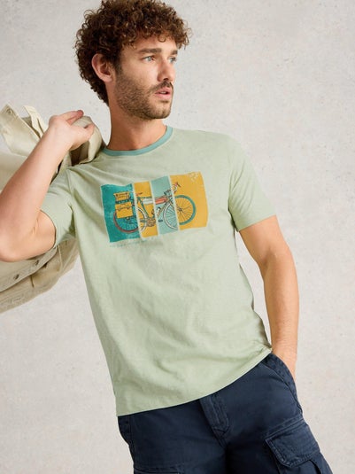 T-Shirt Abersoch mit Bike-Motiv