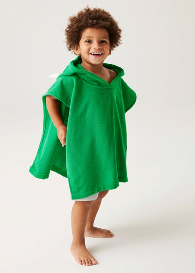 Regatta Dark Green The Dino Jelly Bean Kids Animal Robe (1-6 Years)