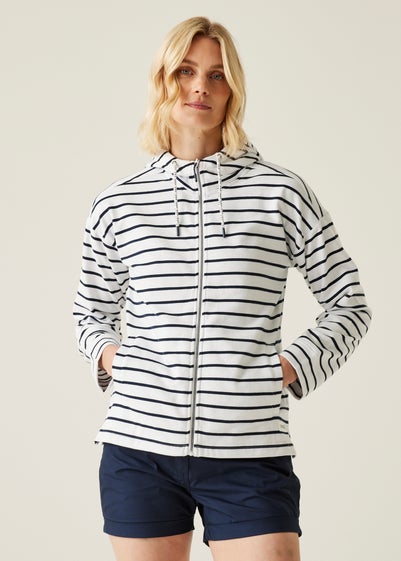 Regatta White/Navy Multi Stripe Bayletta II Hoody