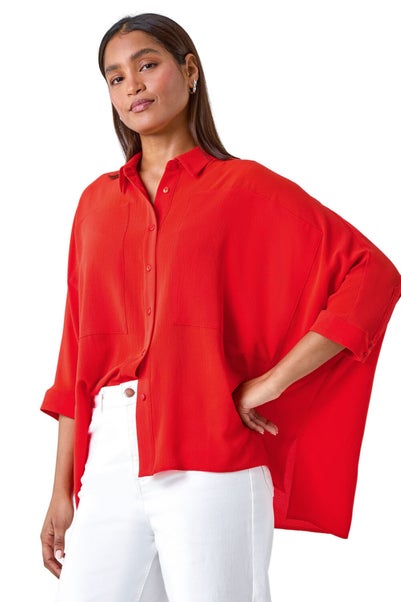 Roman Orange Relaxed Smart Stretch Shirt