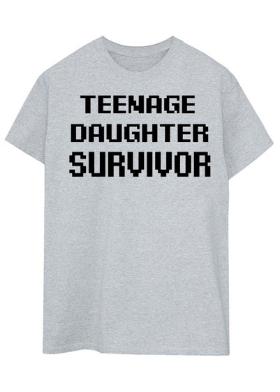 Brands In Teenage Daughter Survivor Grey T Shirt