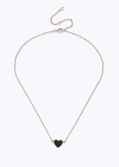 Muse Black Heart Necklace