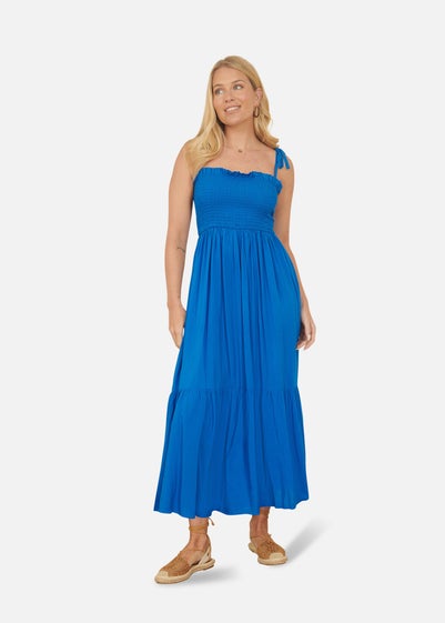 Yumi Blue Midi Sun Dress