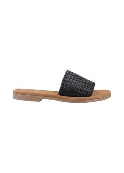 Hush Puppies Black Hetty Slide Sandal