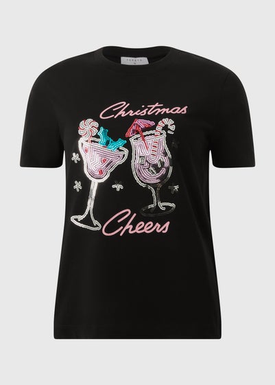 Black Christmas Cheers T-Shirt