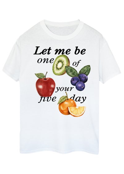 Brands In One Of Your Five A Day White Graphic T-Shirt