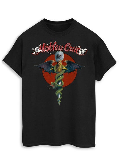 Motley Crue Cross Black Music Graphic T-Shirt