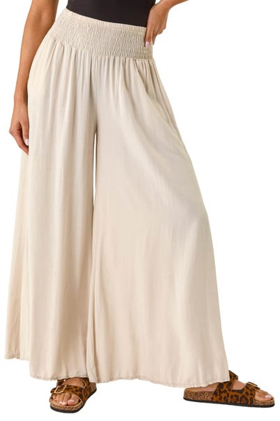 Roman Stone Relaxed Wide Leg Trouser