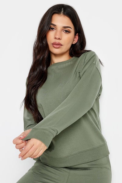 Pixiegirl Petite Sage Green Crew Neck Sweatshirt