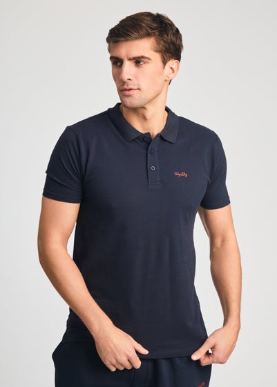 Tokyo Laundry Navy 2-Piece Polo Shirt & Shorts Outfit Set