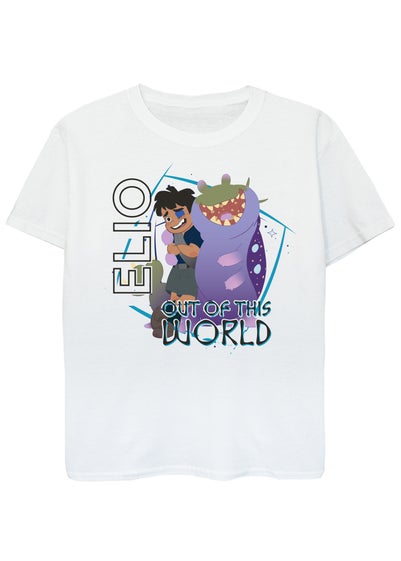 Disney Elio Out Of This World Kids White Graphic T-Shirt (3-13 Years)