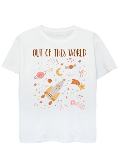 Brands In Space Out Of This World Kids White T-Shirt (3-13 Years)