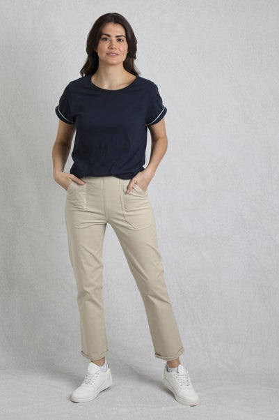 Weird Fish Stone Malorri Chino Trousers