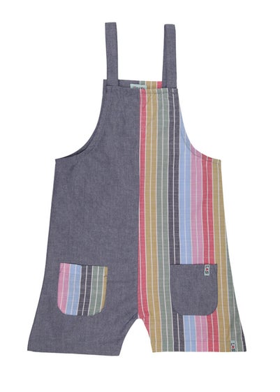 Lilly & Sid Multicoloured Rainbow Stripe Print Playsuit (0-8 Years)