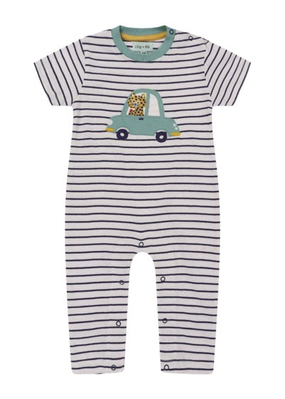 Lilly & Sid Multicoloured Car Applique Romper (0-12 Months)