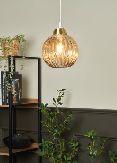 INLIGHT LIZZY Easyfit Ribbed Glass Champagne (18cm x 18cm)