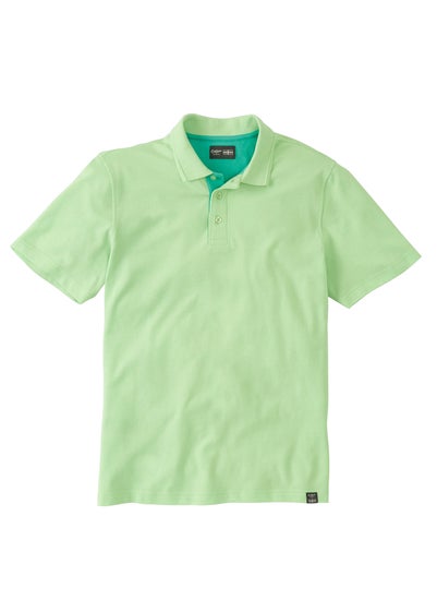 Cotton Traders Pale Lime Short Sleeve Polo Shirt